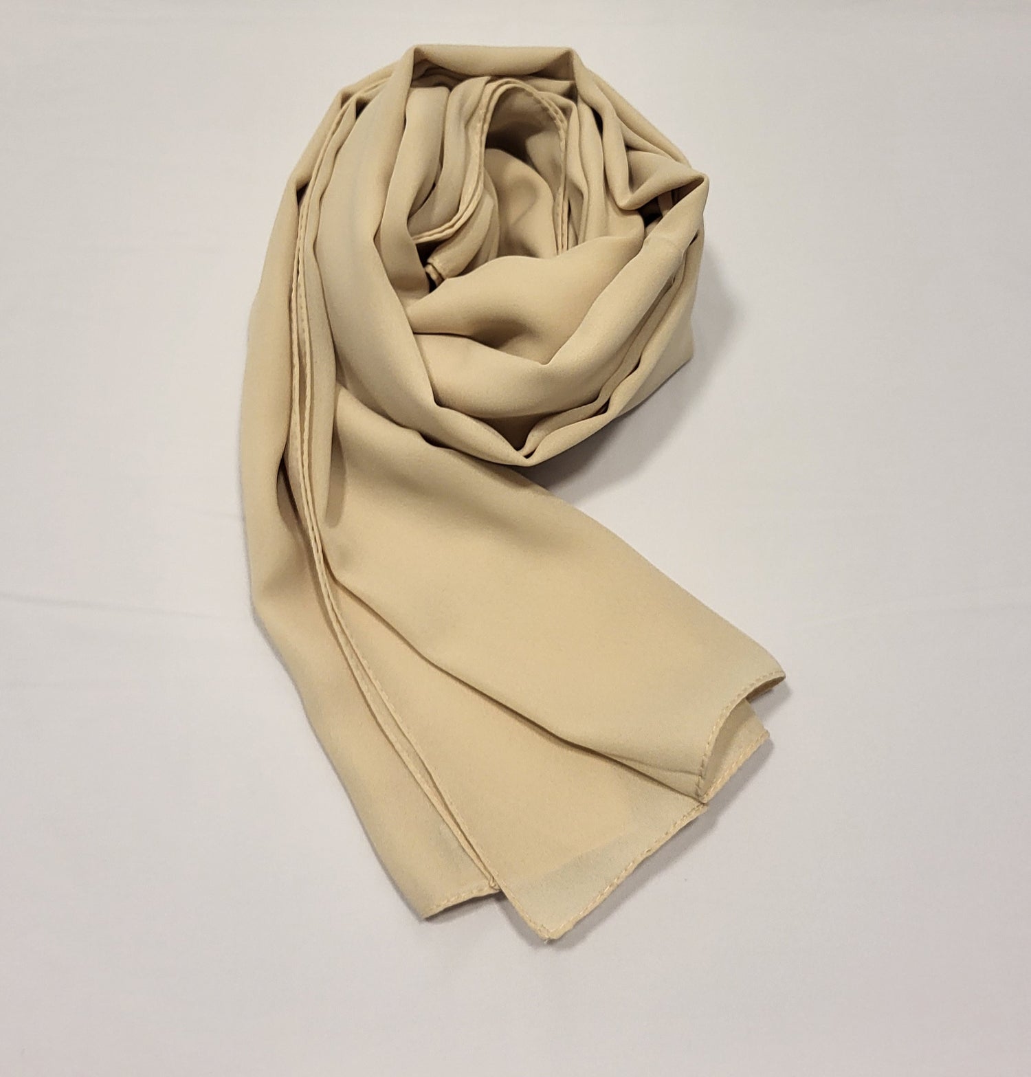 Luxury Crepe Hijab- Almond