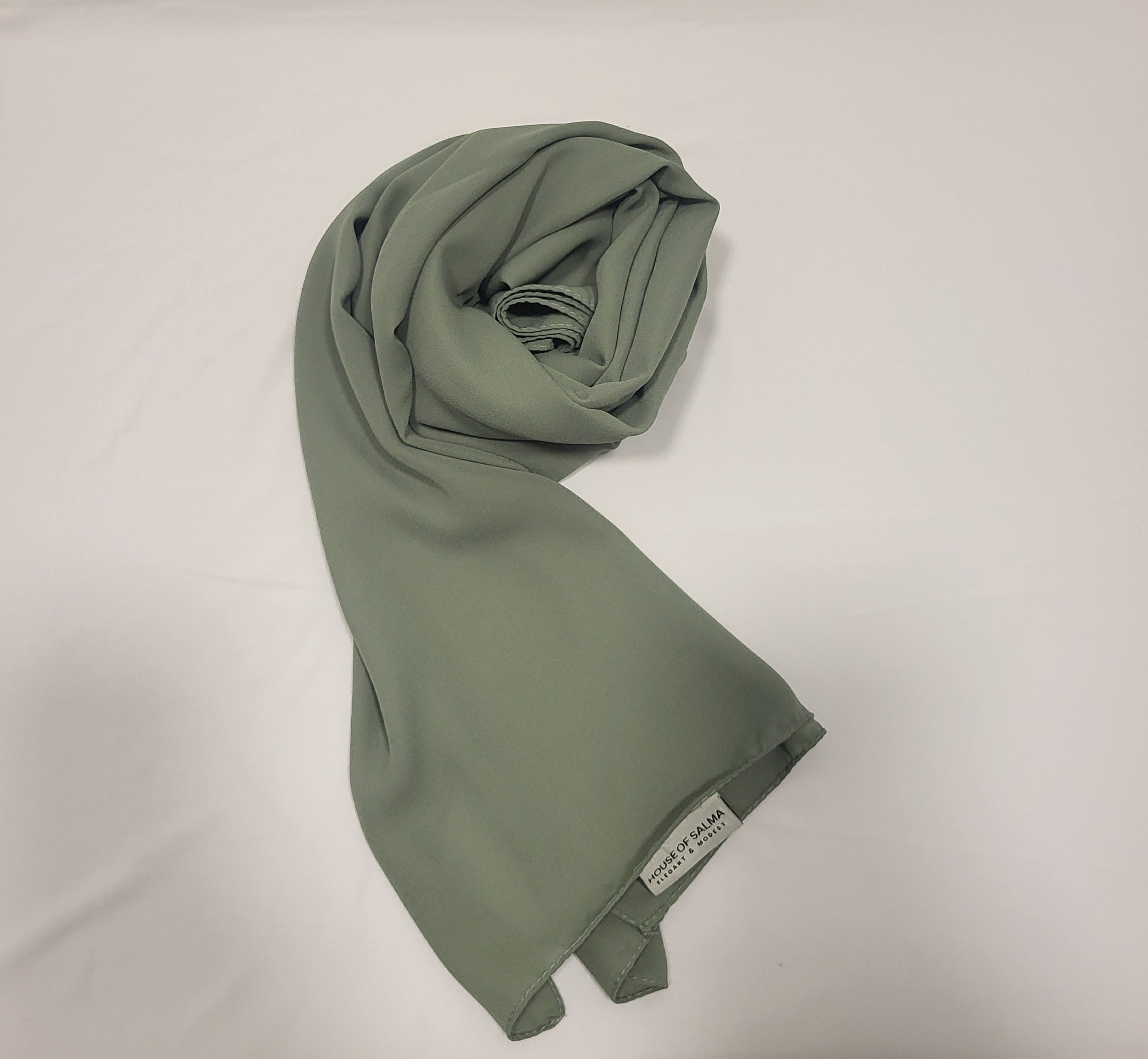Luxury Crepe Hijab- Moss