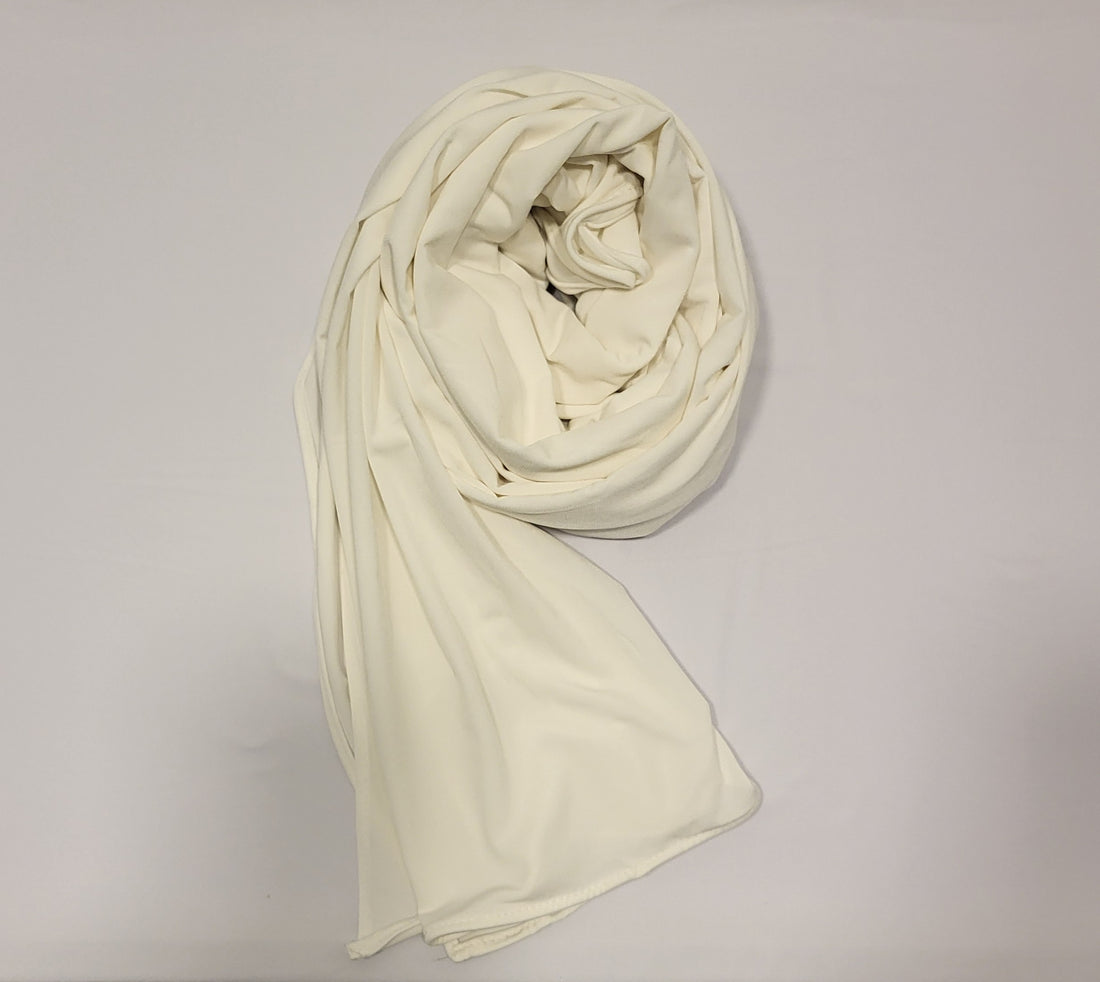 Premium Jersey Hijab- Ivory