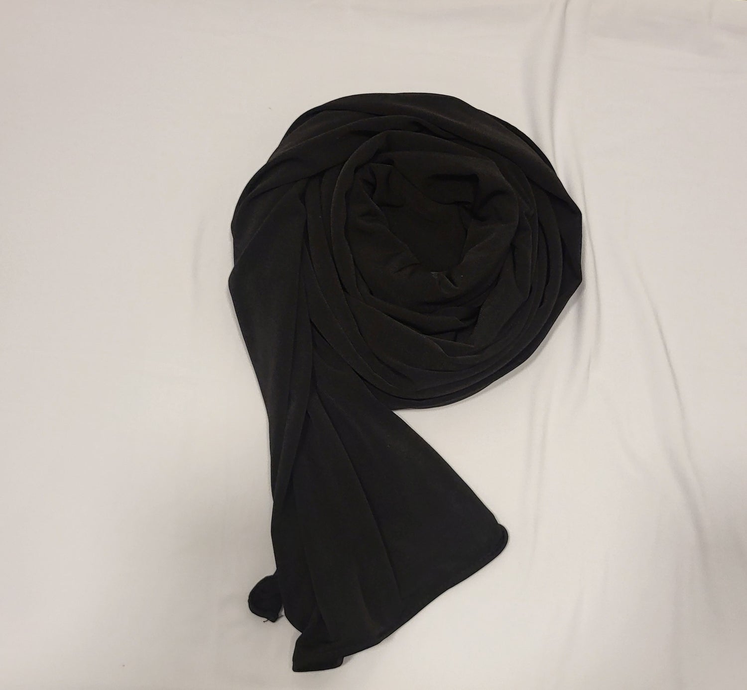 Premium Jersey Hijab- Black