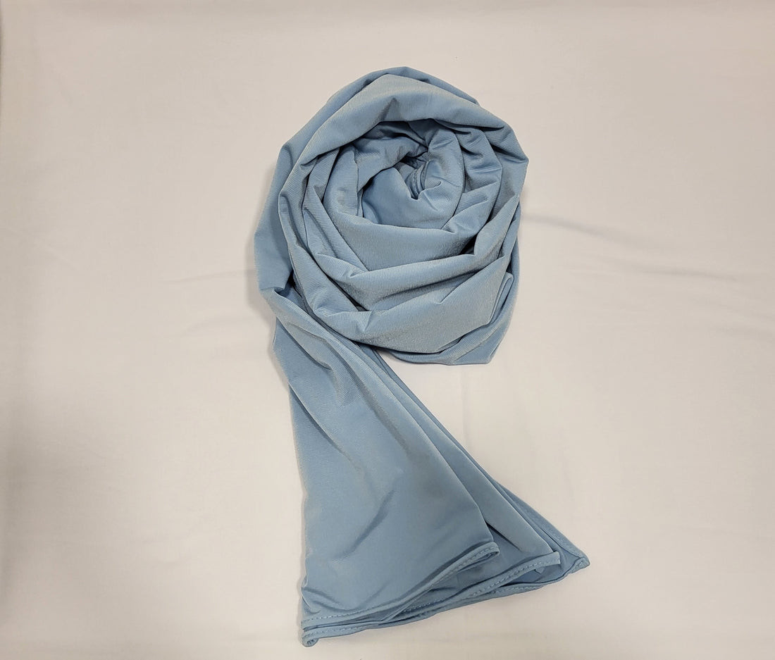 Premium Jersey Hijab- Sky Blue