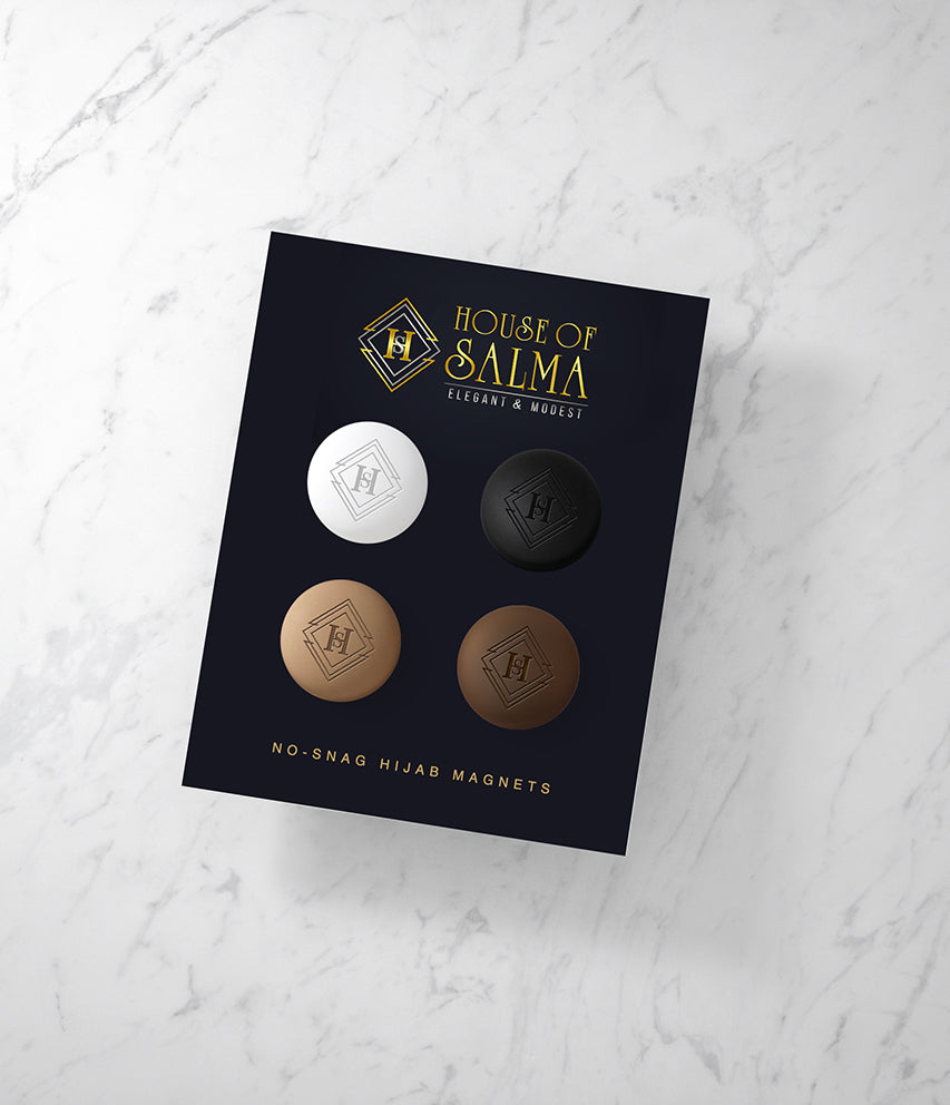No-Snag Hijab Magnets- 4 Pairs