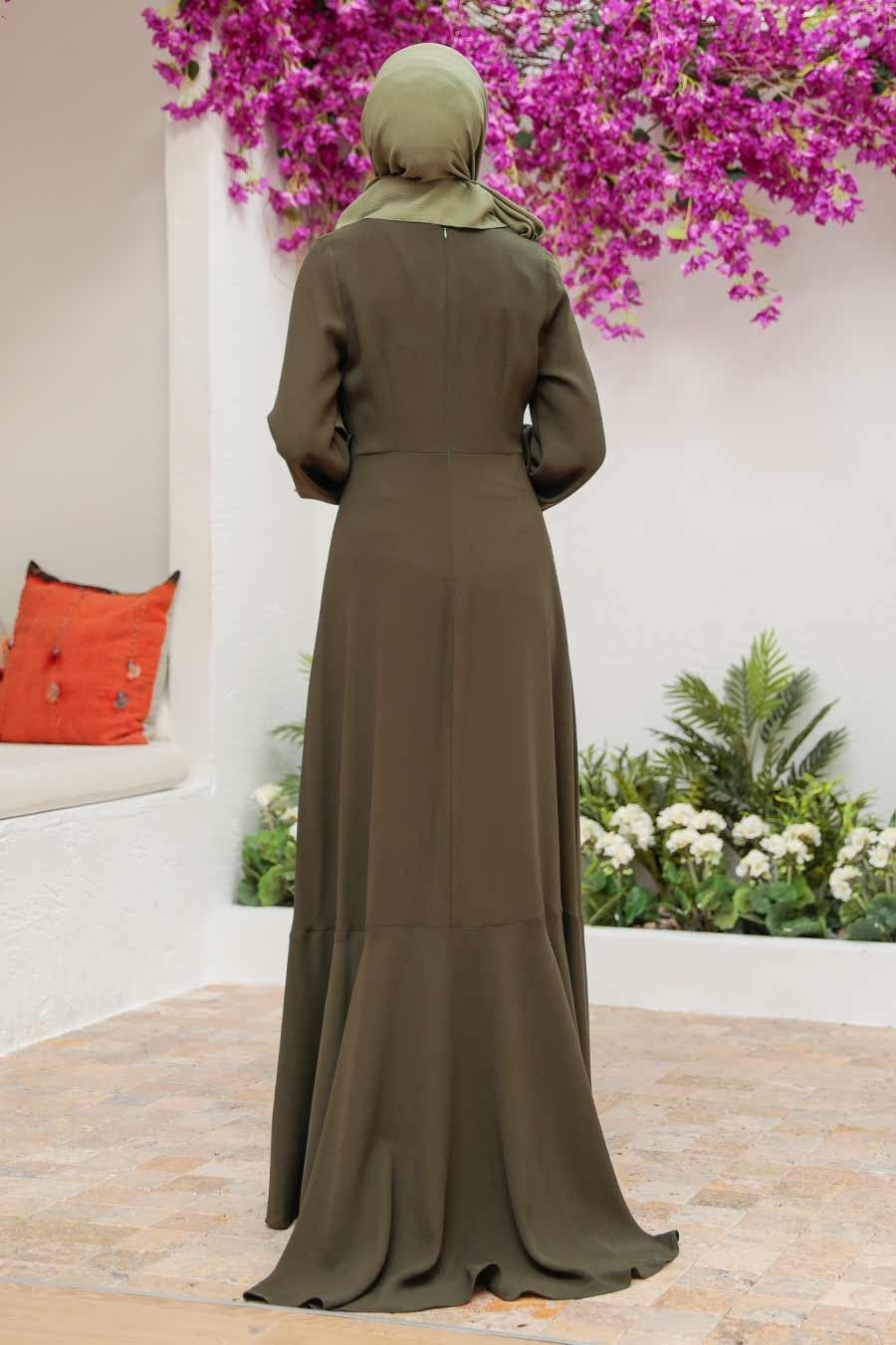 Haseena Olive Dress