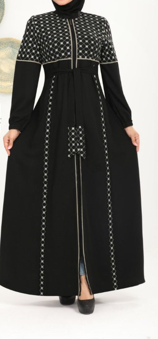 Layal Patterned Abaya