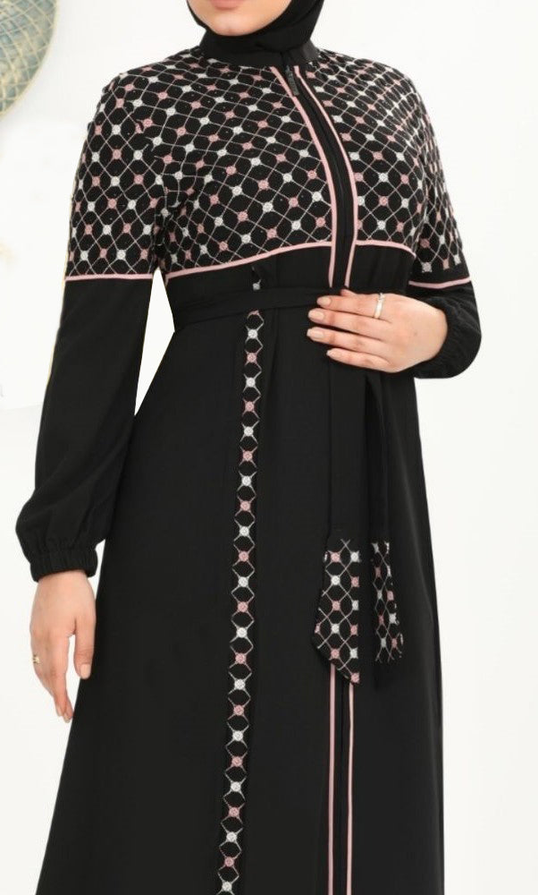 Layal Patterned Abaya