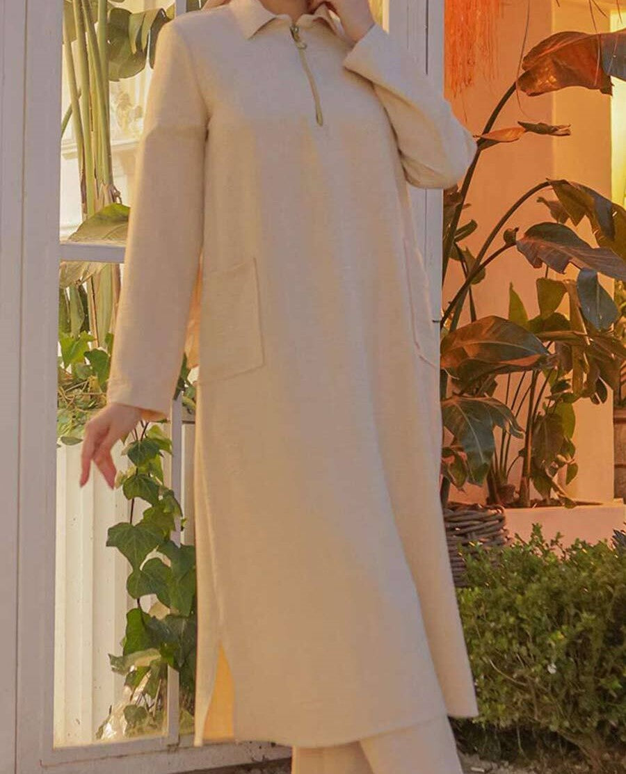 Beige Tunic Set