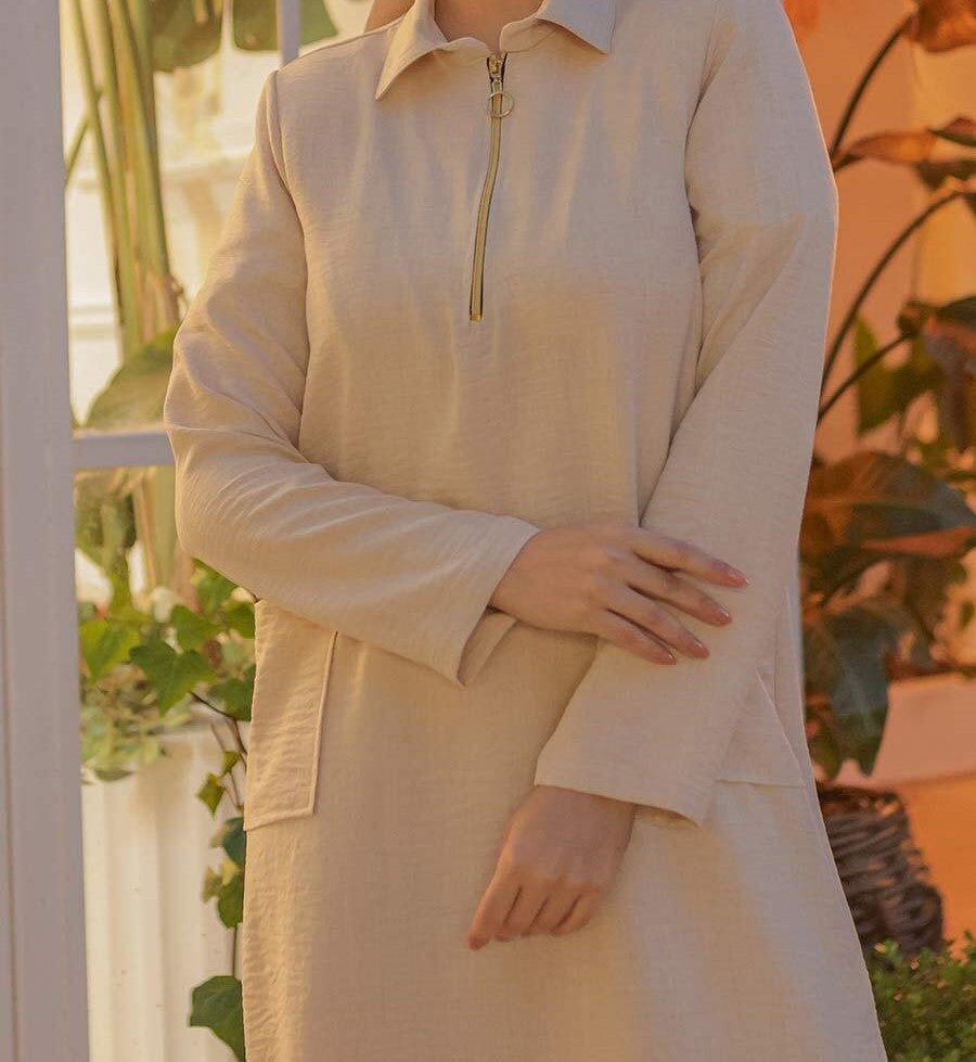 Beige Tunic Set
