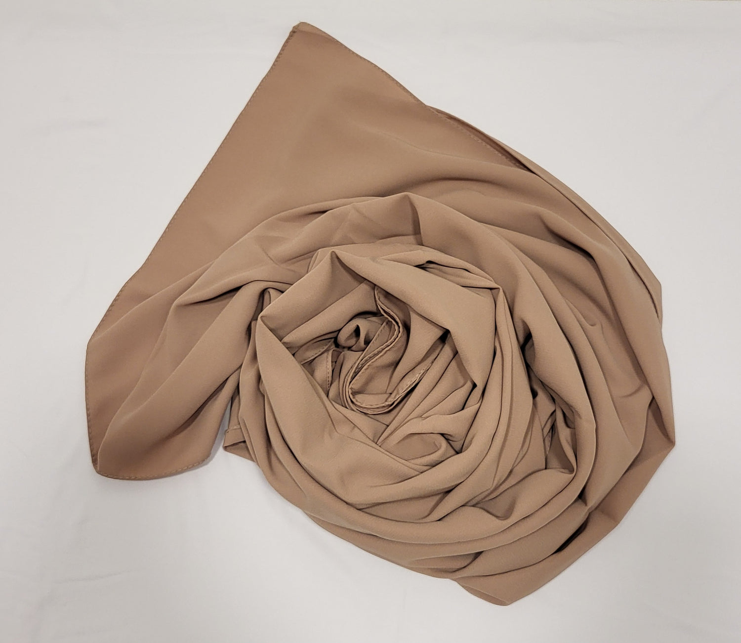 Medina Silk Hijab- Caramel
