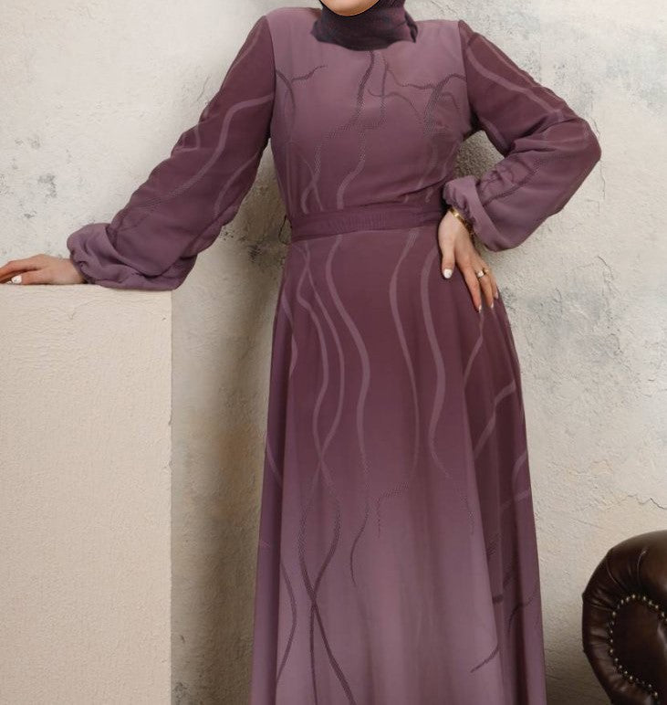 Rabia Purple Maxi Dress