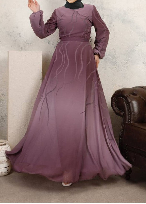 Rabia Purple Maxi Dress