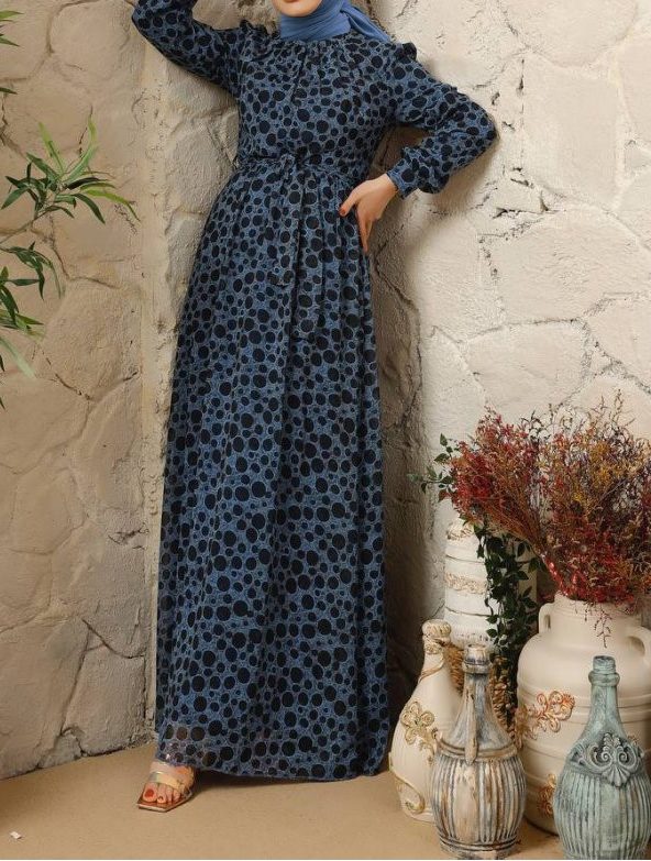 Nora Maxi Dress (Blue)