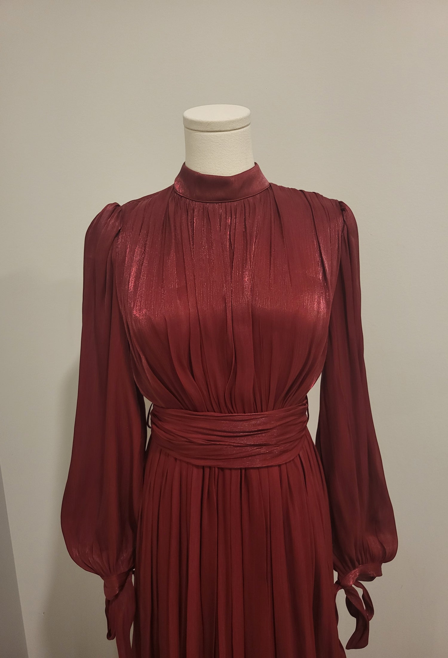 Sania Evening Dress Maroon