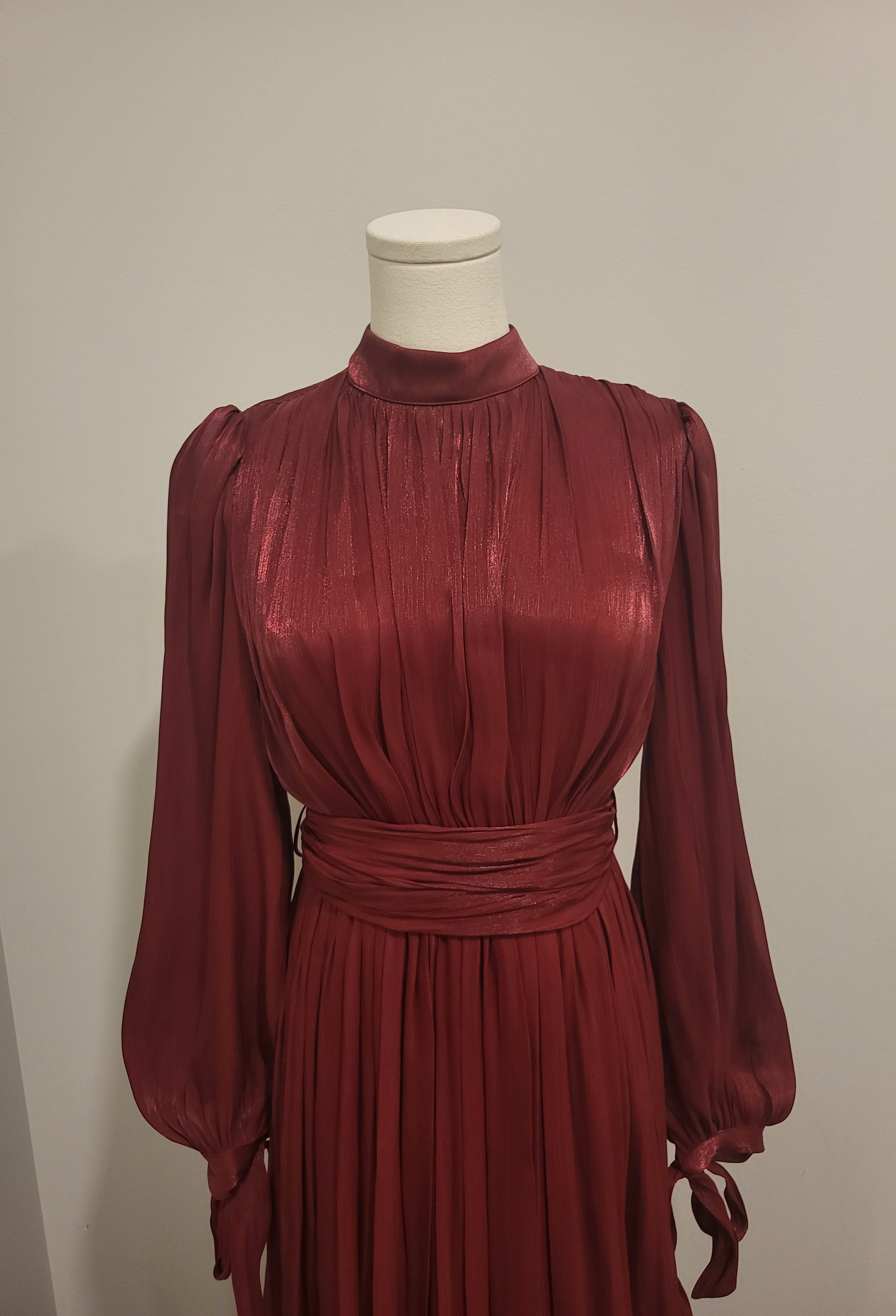 Sania Evening Dress Maroon