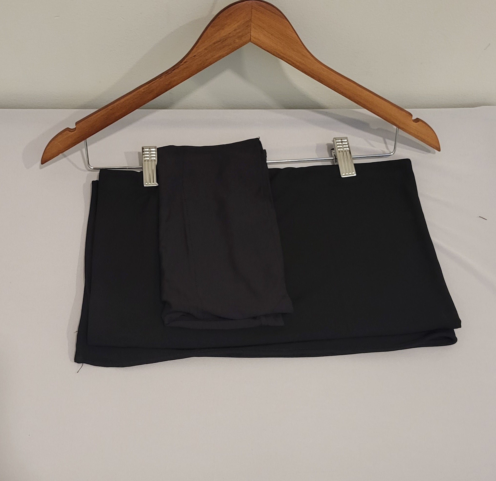 Jersey Matching Hijab & Undercap Set - Black