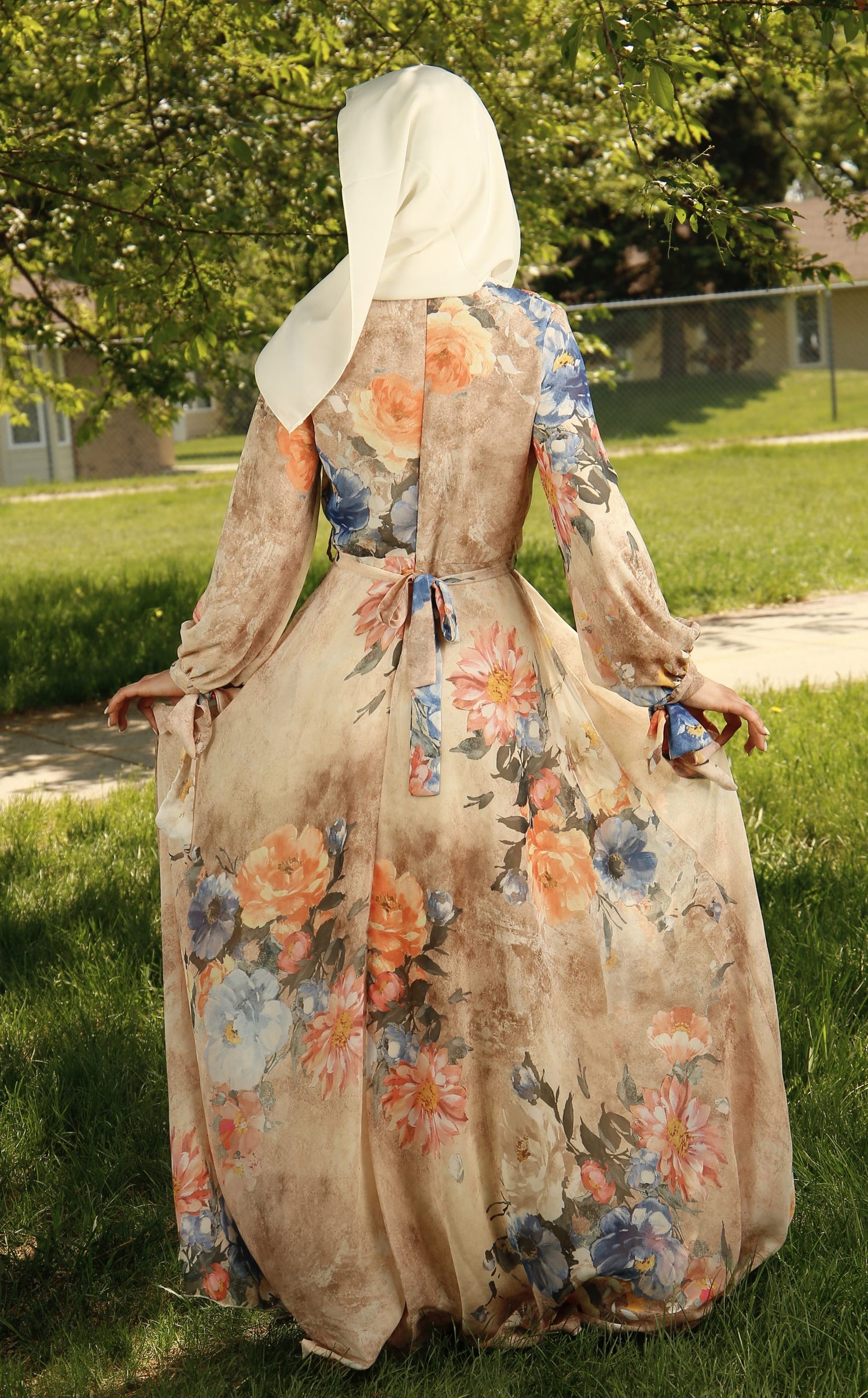 Aaliya Floral Chiffon Dress