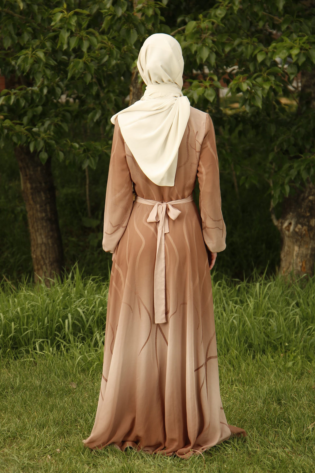 Rabia Brown Maxi Dress