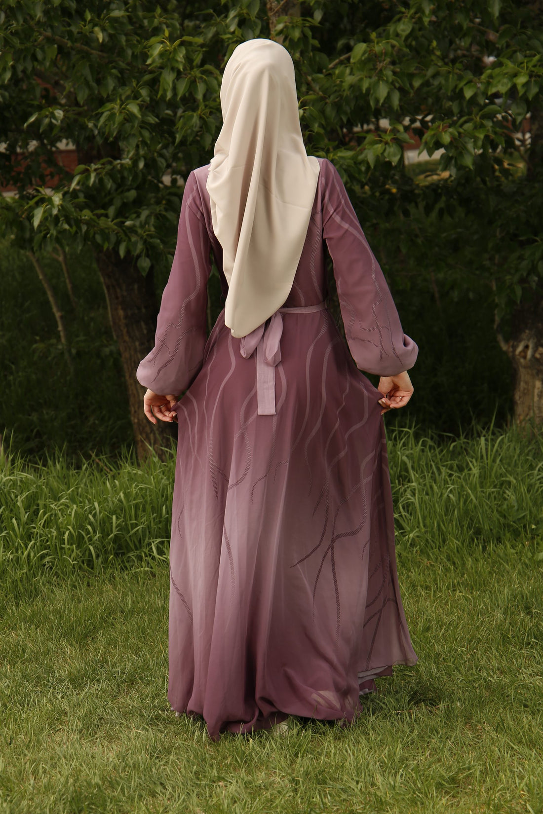 Rabia Purple Maxi Dress