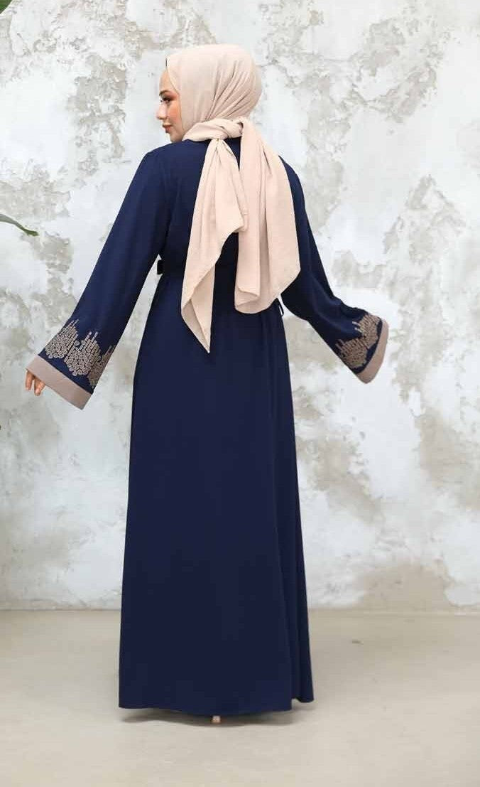 Leena Abaya Set- Cerulean