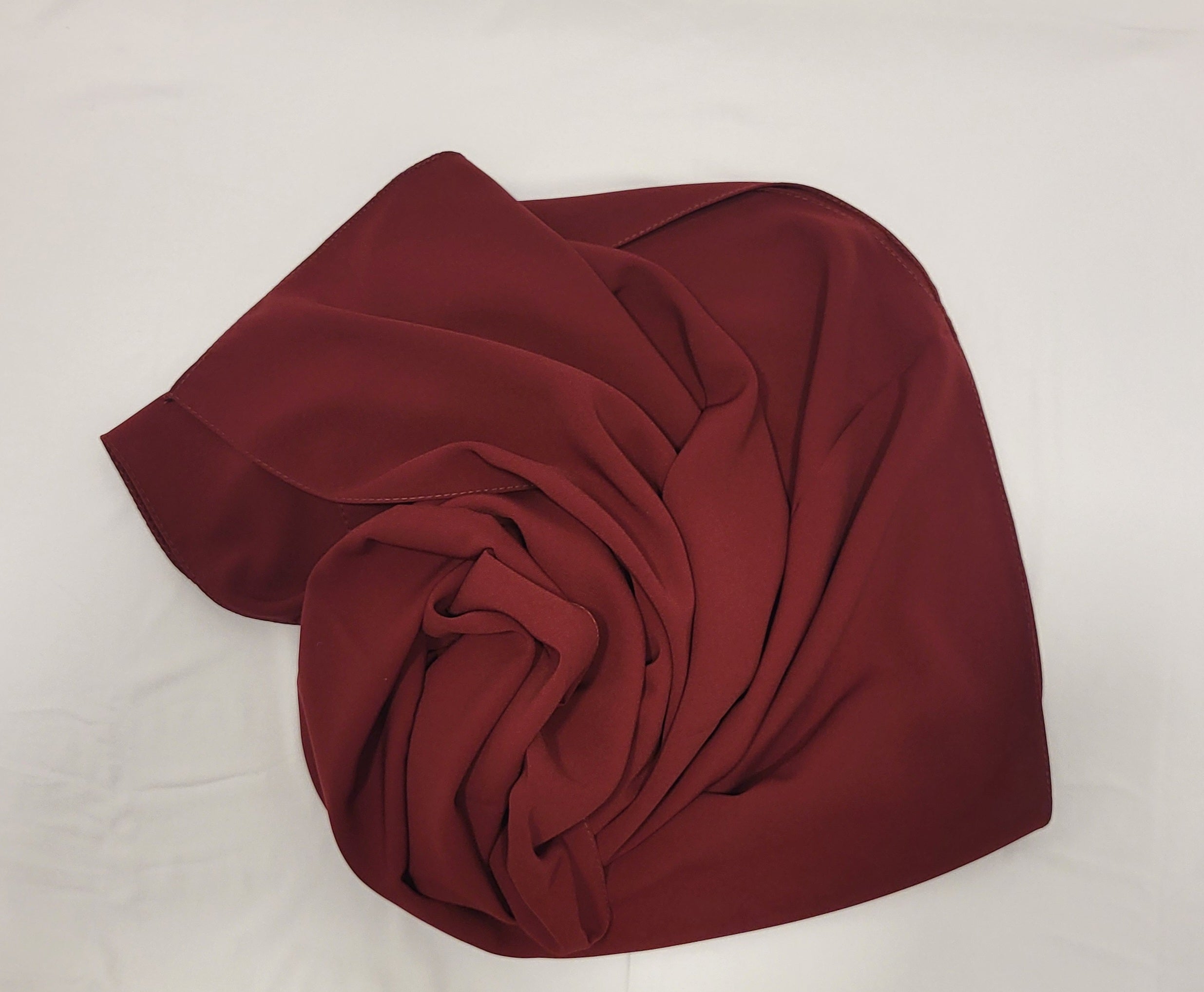 Medina Silk Hijab- Maroon