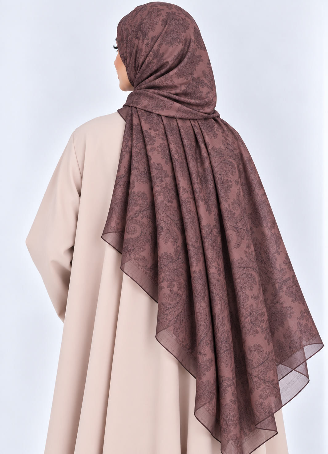 Printed Bamboo- Mocha Rose