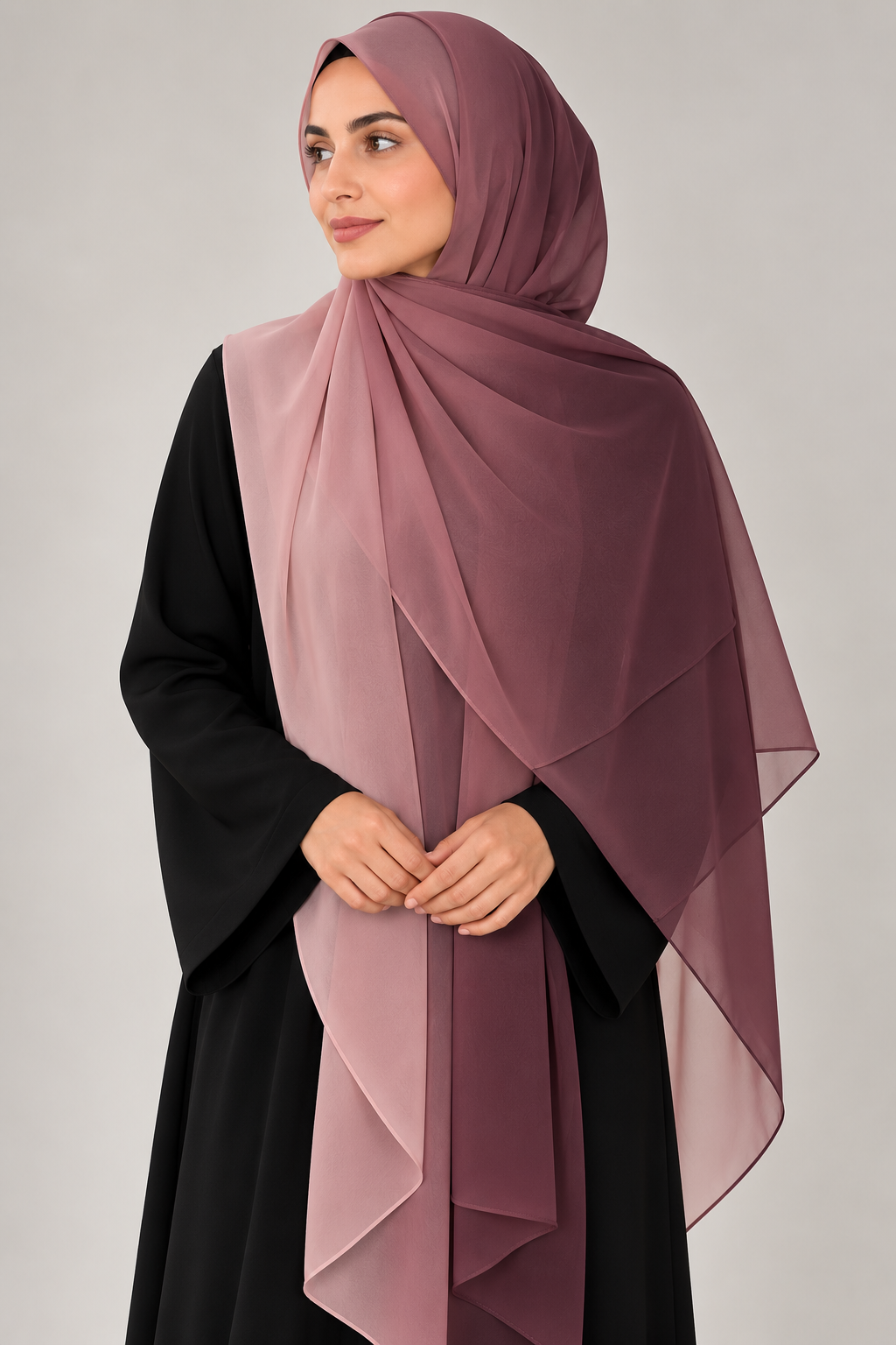 Ombre Chiffon - Rosewood