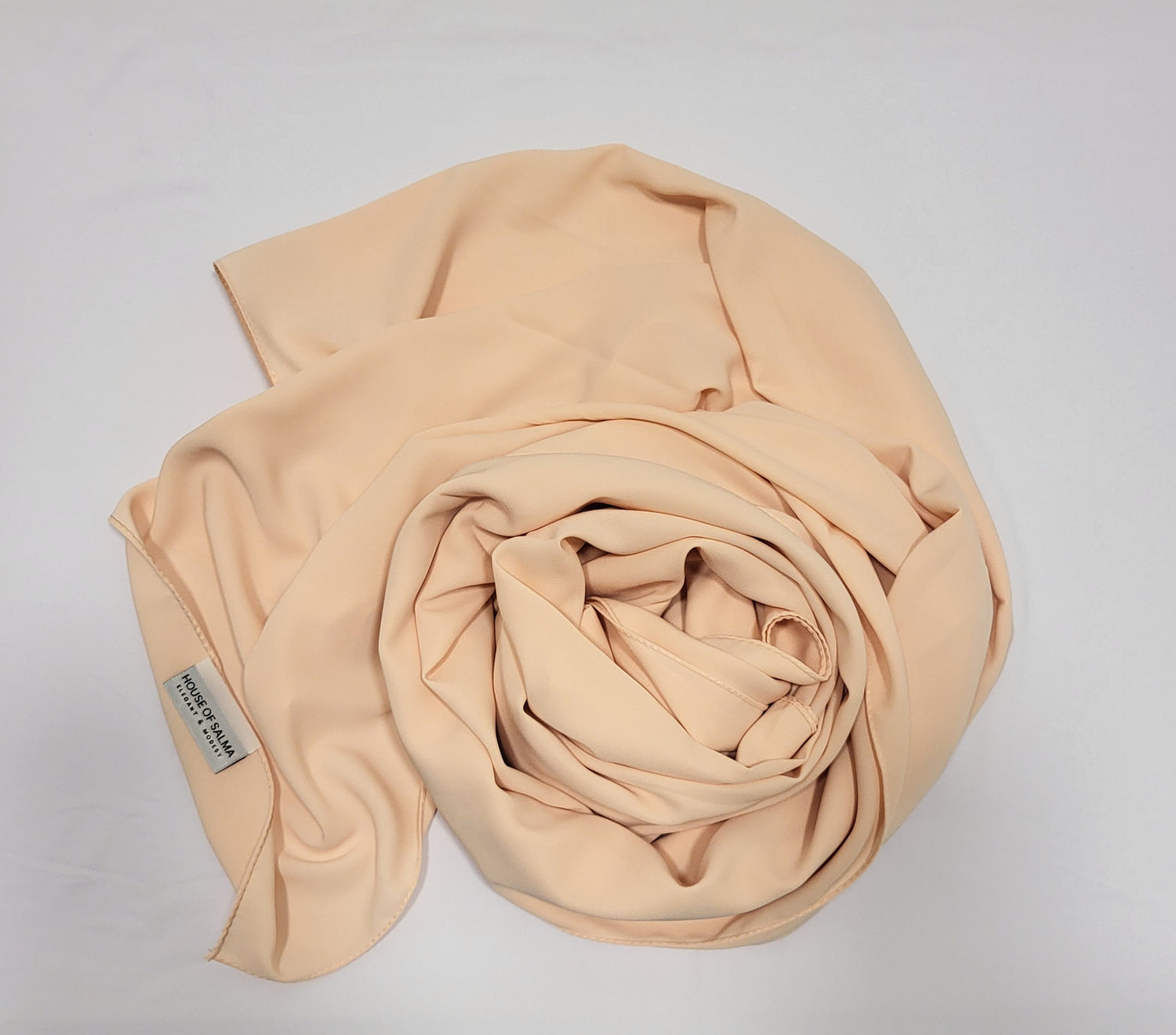 Medina Silk Hijab- Peach