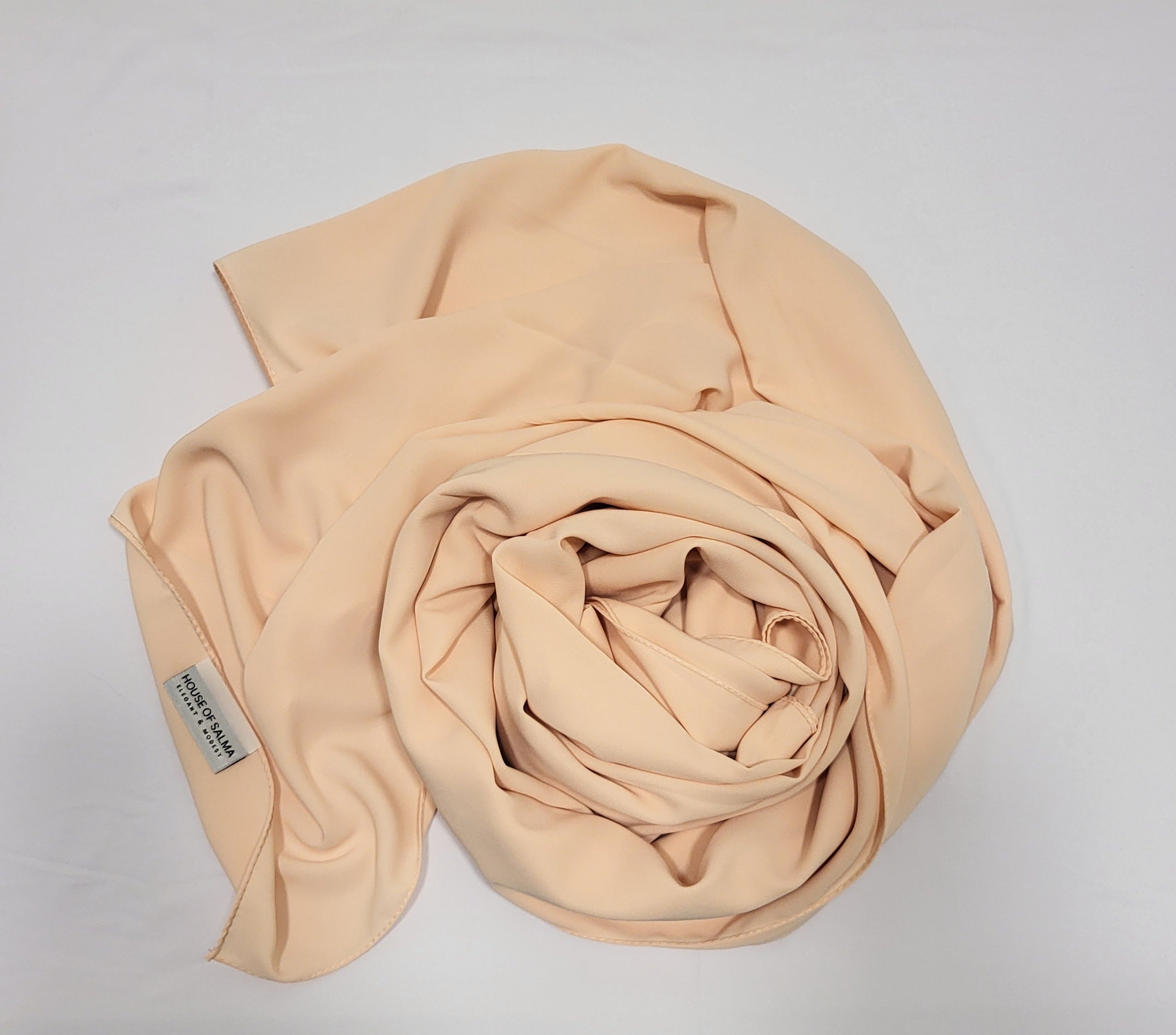 Medina Silk Hijab- Peach