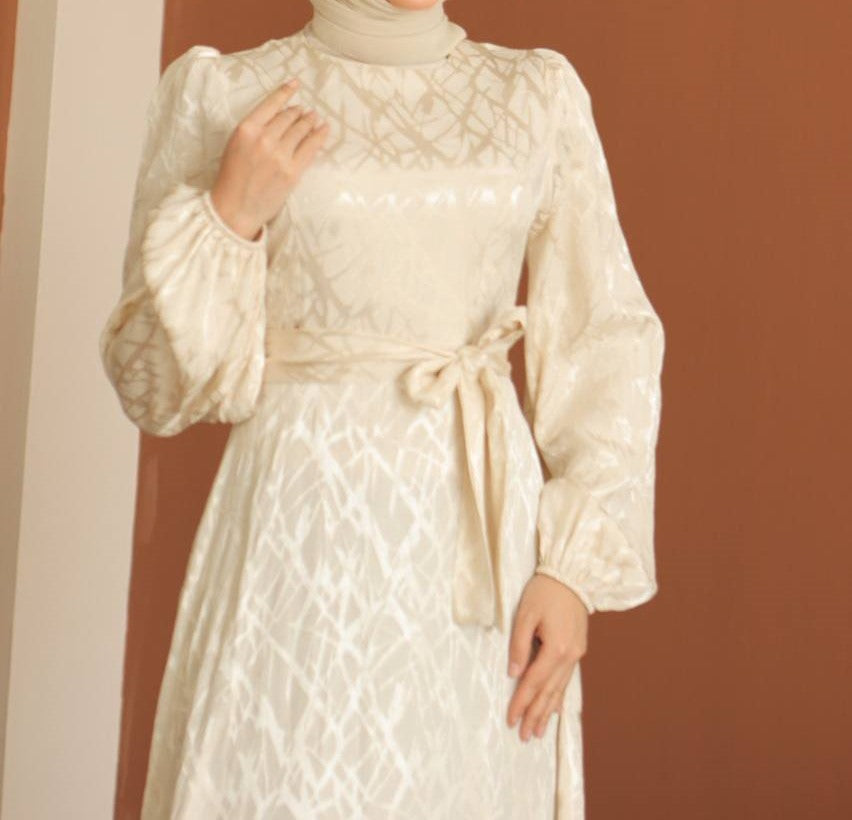 Rabiya Maxi Dress (Ivory)