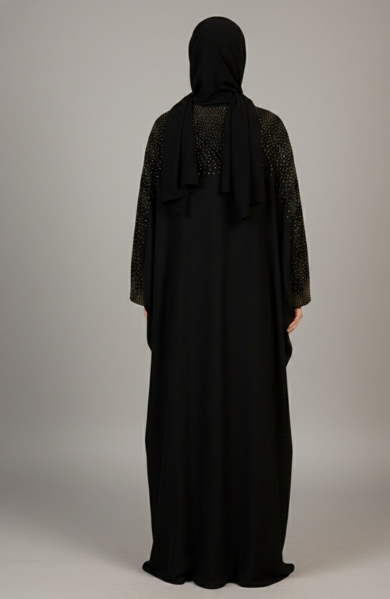 Black Sequin Abaya