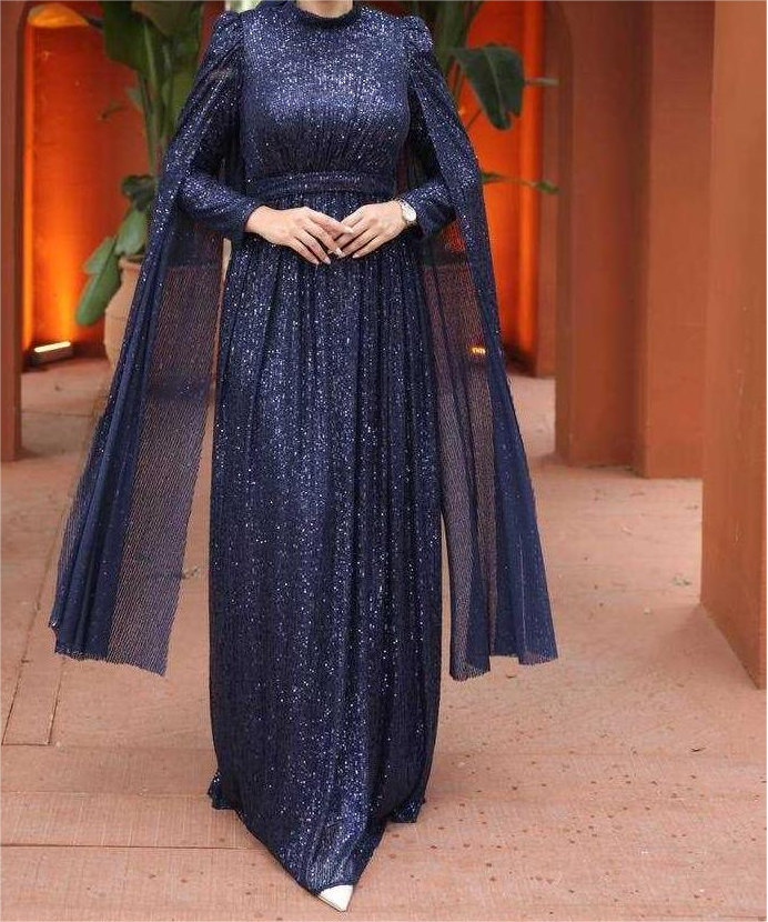 Maya Evening Dress Navy
