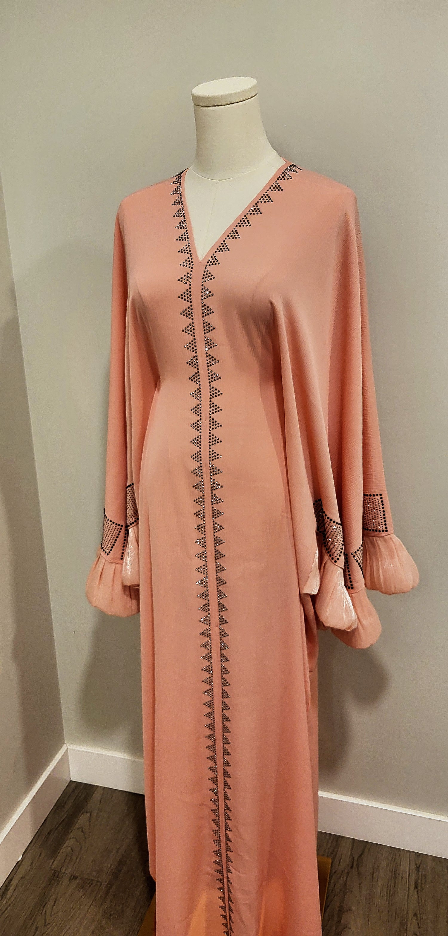 Nyma Abaya- Light Coral