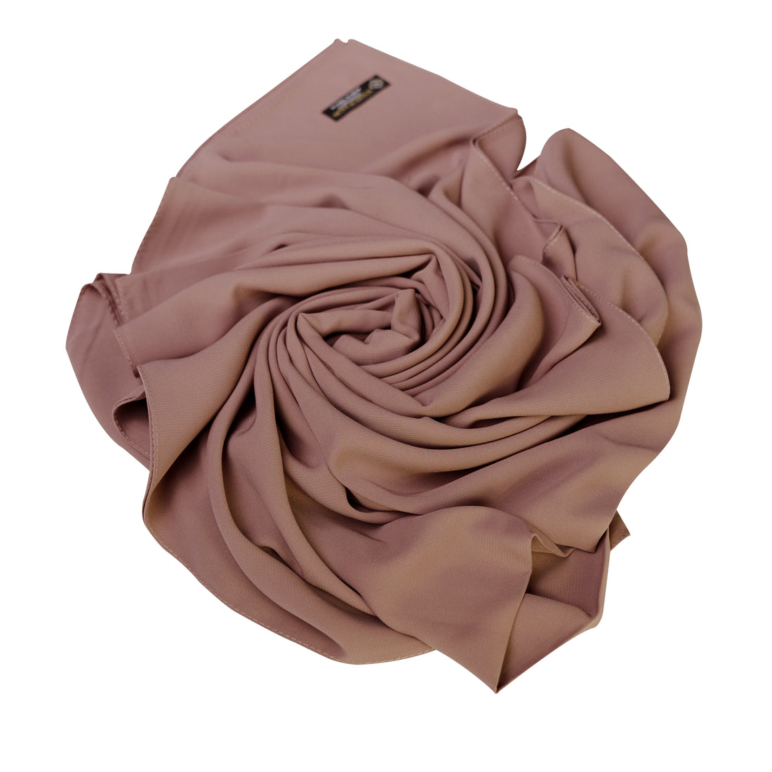 Premium Medina Silk Hijab- Rosy Brown