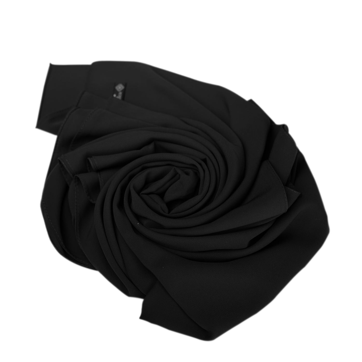 Premium Medina Silk Hijab- Black