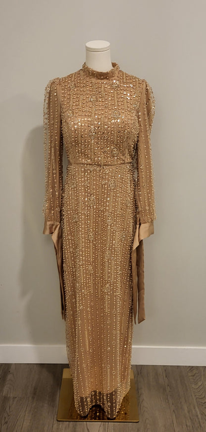 Zoha Evening Dress Gold