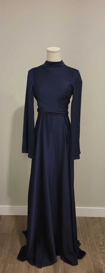 Lana Evening Dress Navy Blue