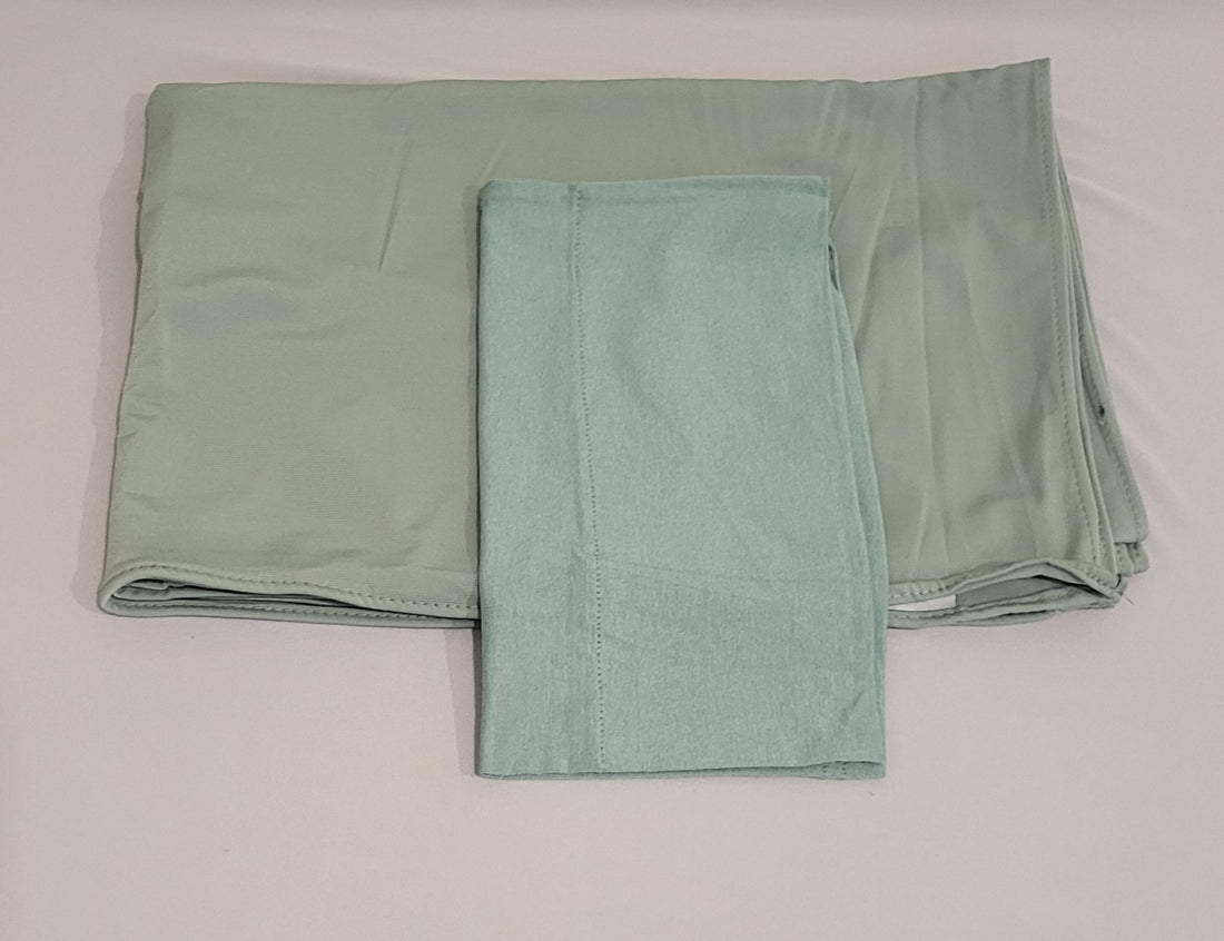 Jersey Matching Hijab & Undercap Set - Aloe