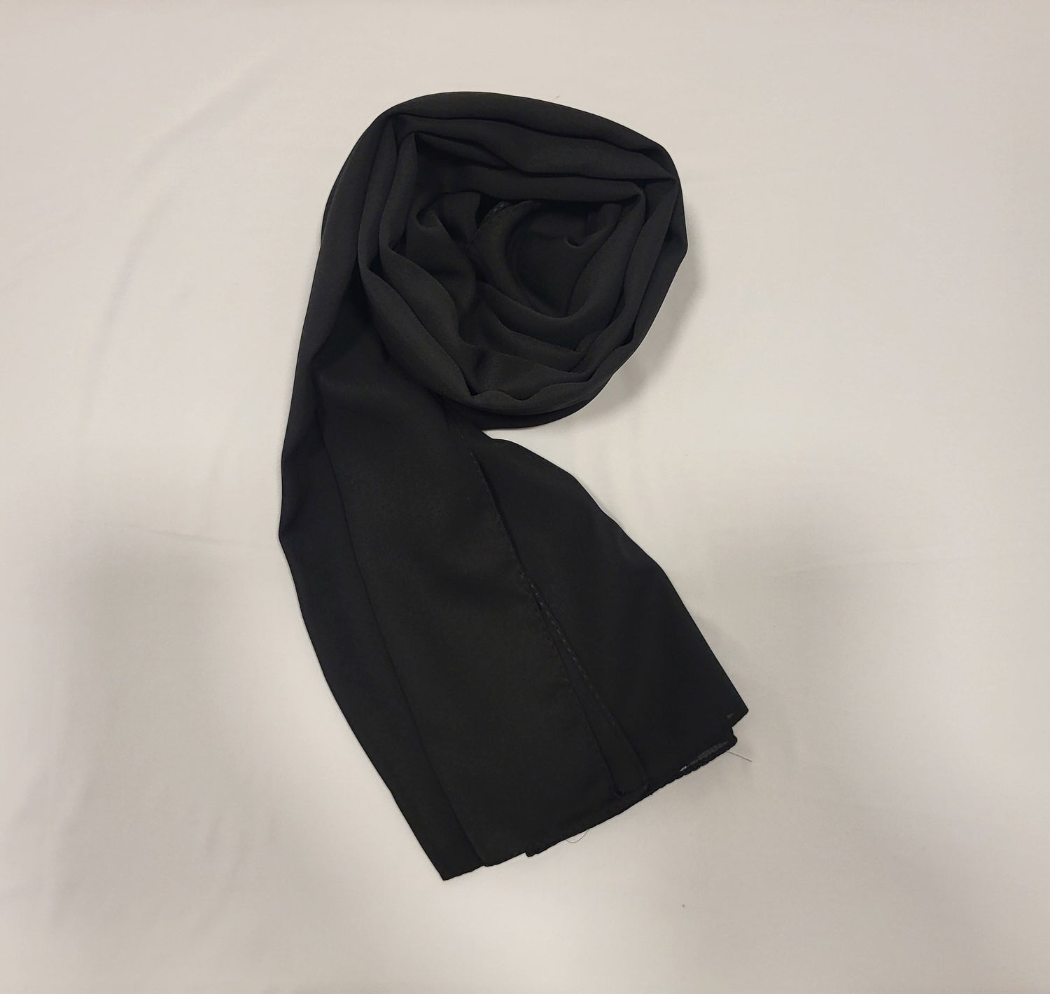 Luxury Crepe Hijab- Black