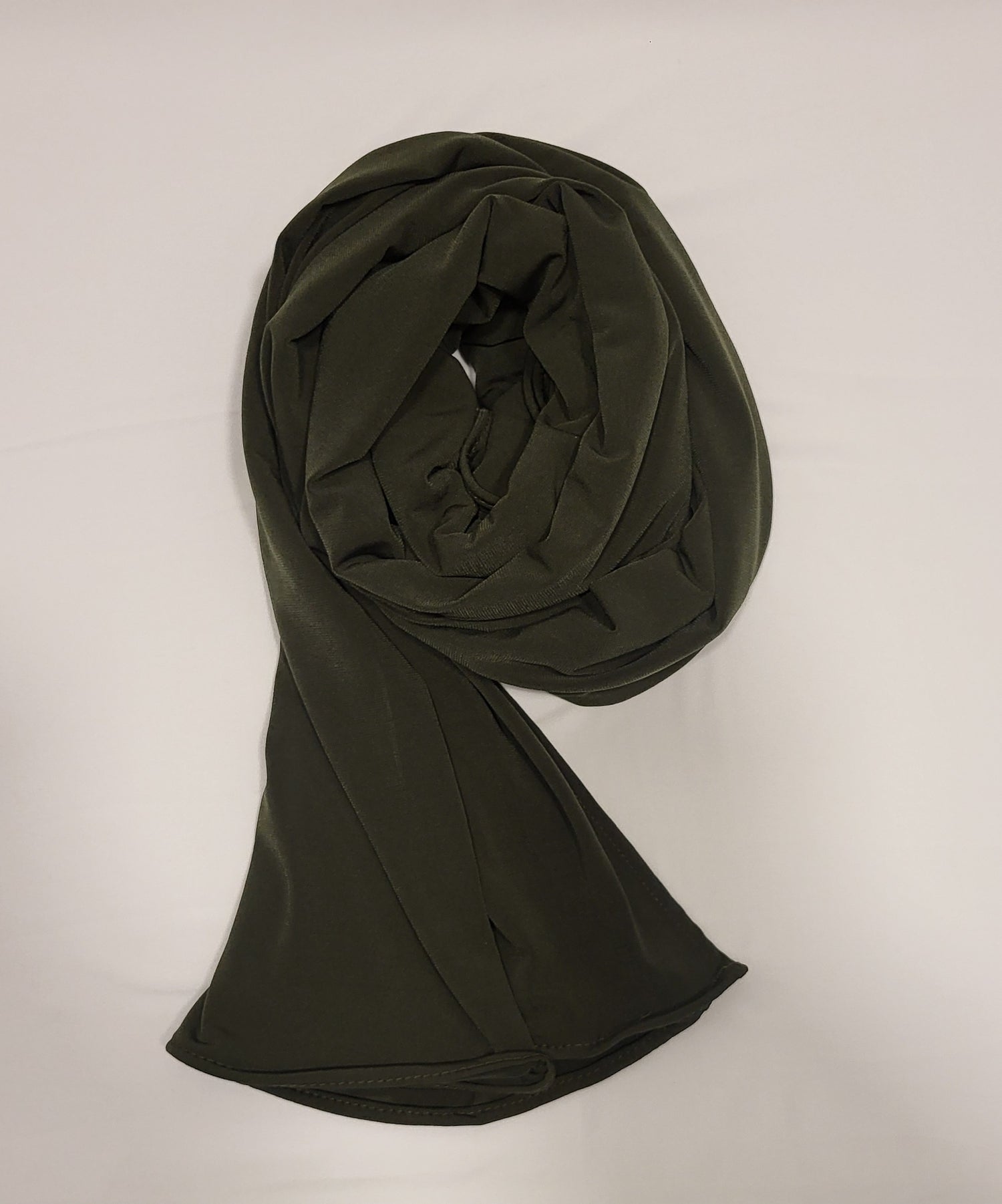 Premium Jersey Hijab- Olive Green