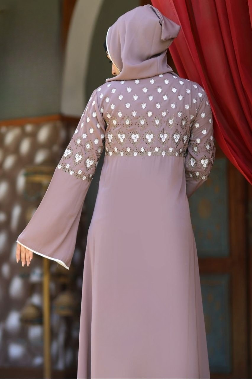 Classic Hooded Abaya (Brown)