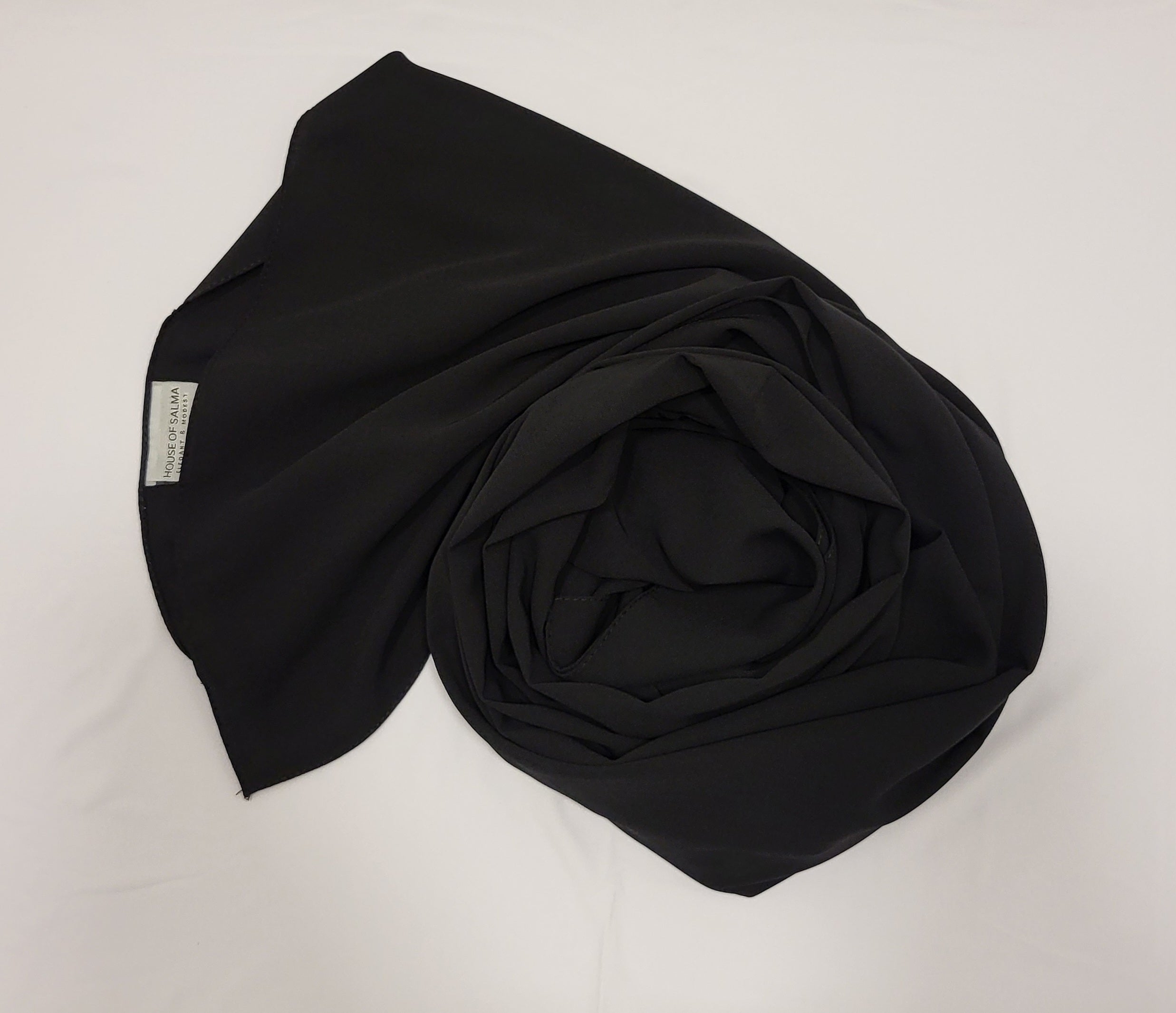 Medina Silk Hijab- Black