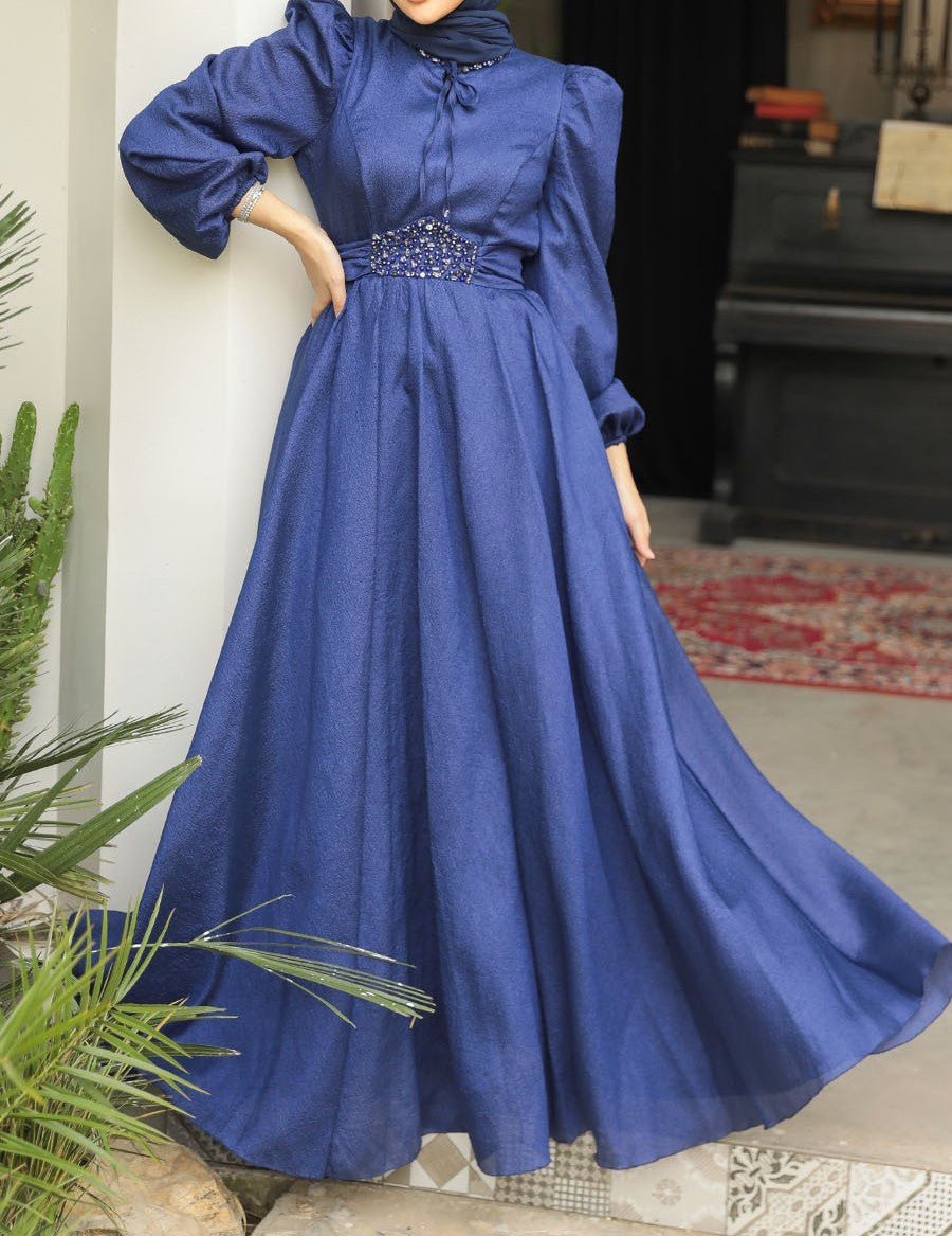 Hayat Blue Gown