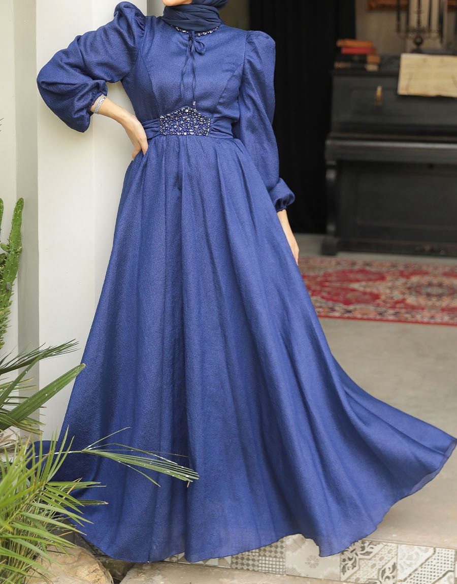 Hayat Blue Gown