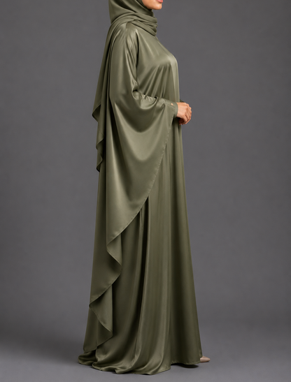 Deena Butterfly Abaya - Mint