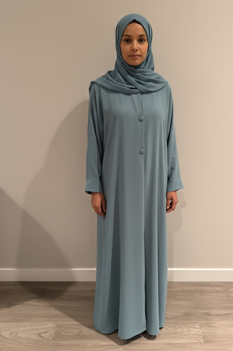 Essential Open Abaya- Black