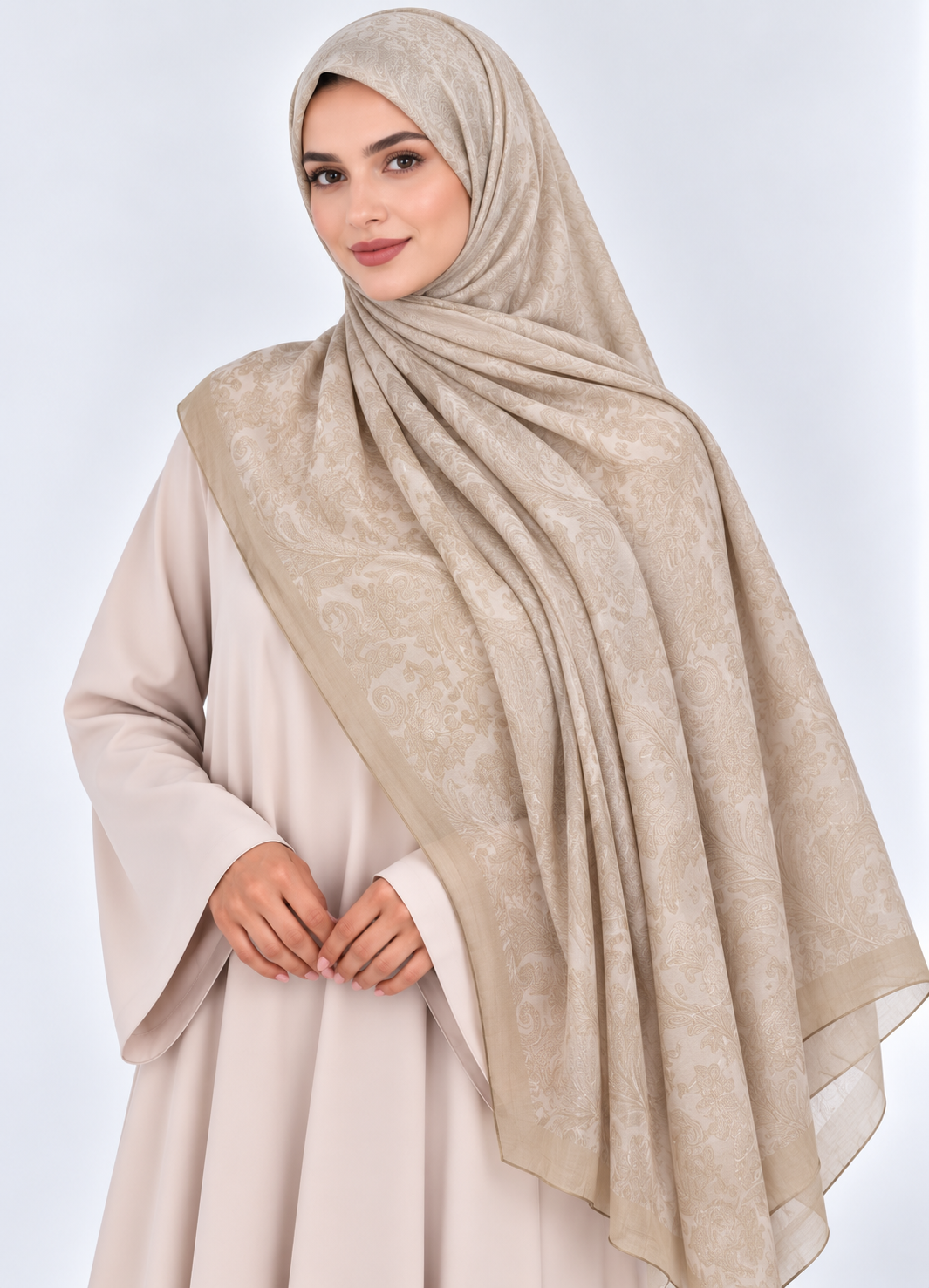 Printed Bamboo- Ivory Bloom