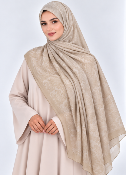 Printed Bamboo- Ivory Bloom