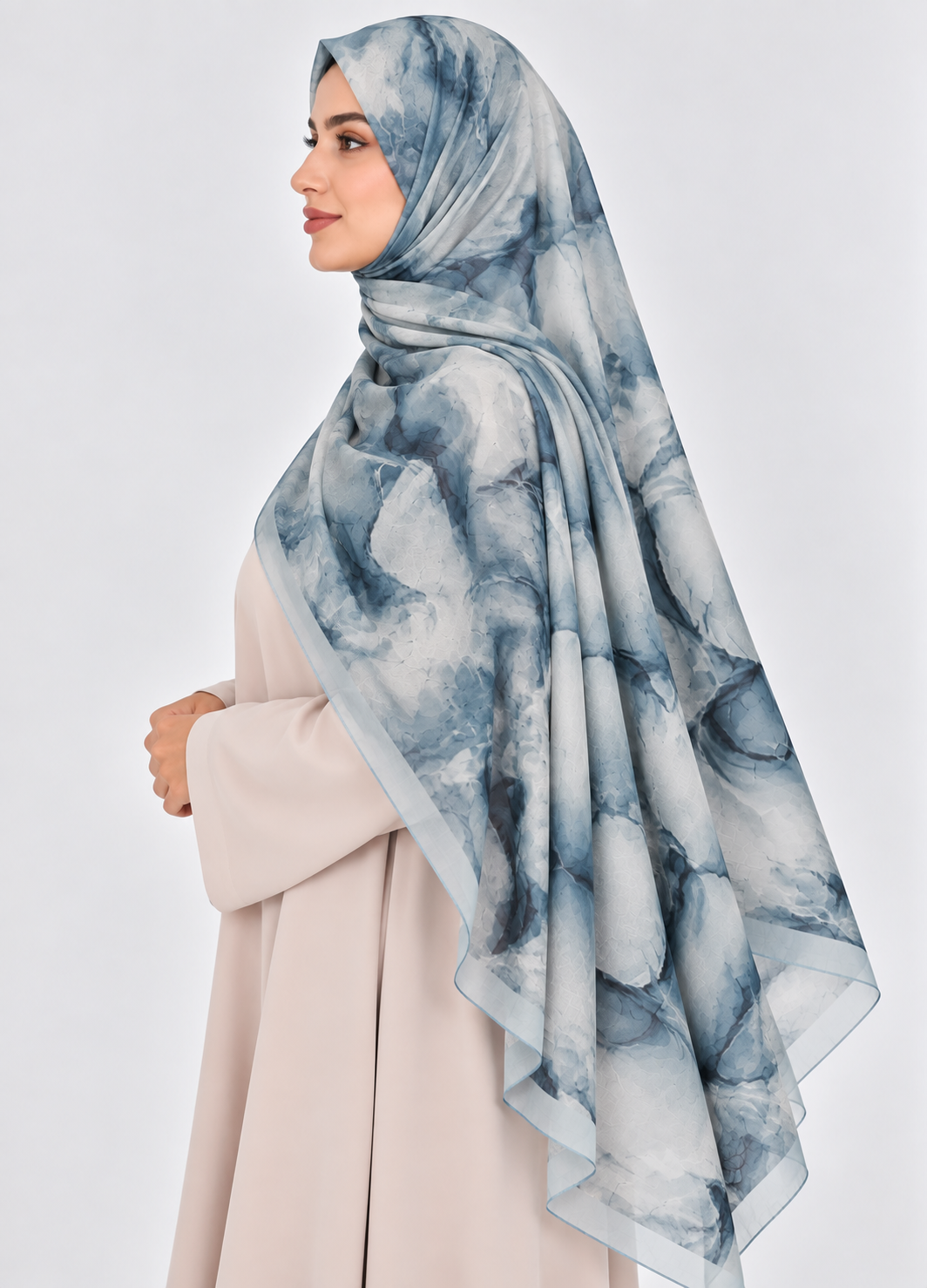 Printed Bamboo-  Seafoam Mist
