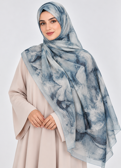 Printed Bamboo-  Seafoam Mist
