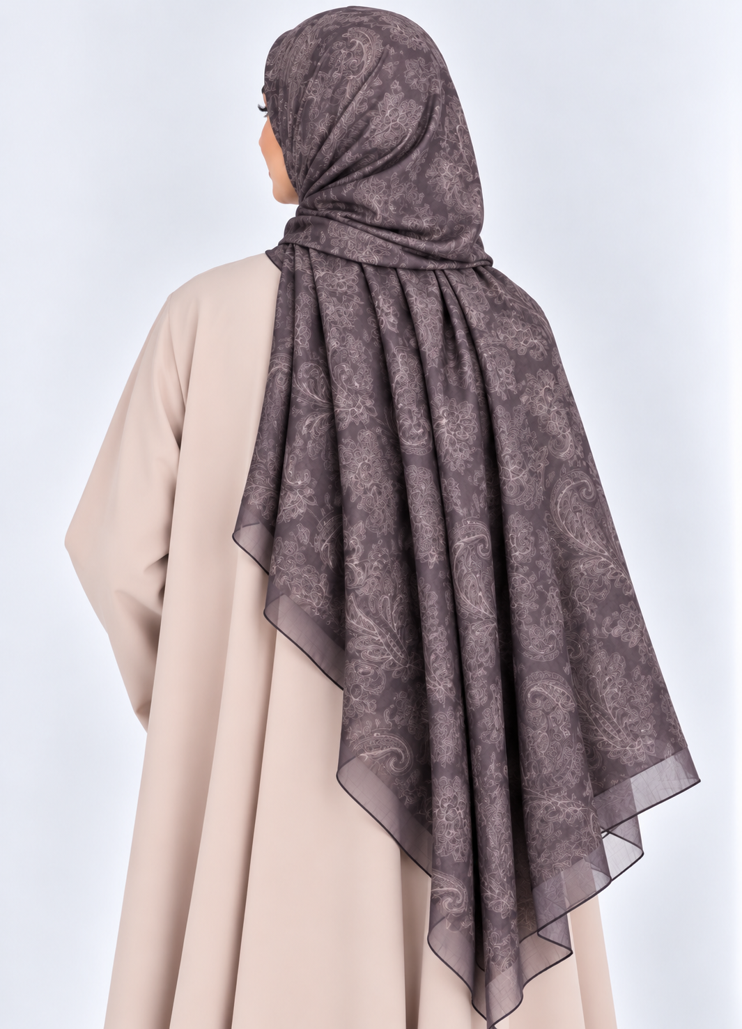 Printed Bamboo- Ash Paisley