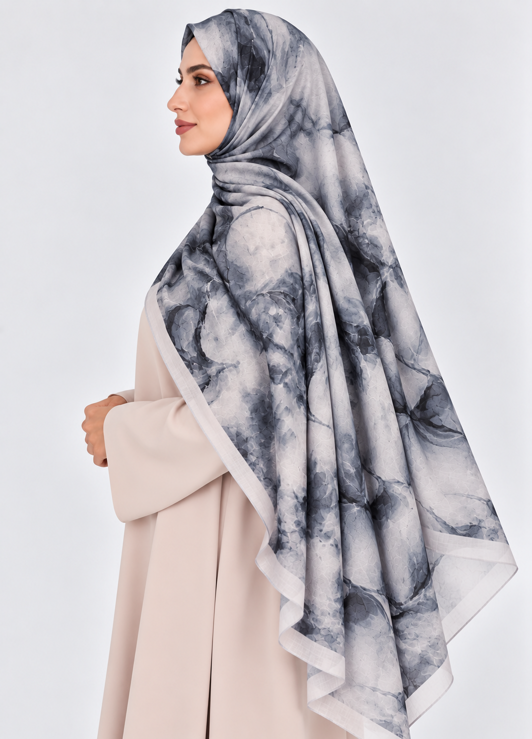 Printed Bamboo-  Cloud Mist